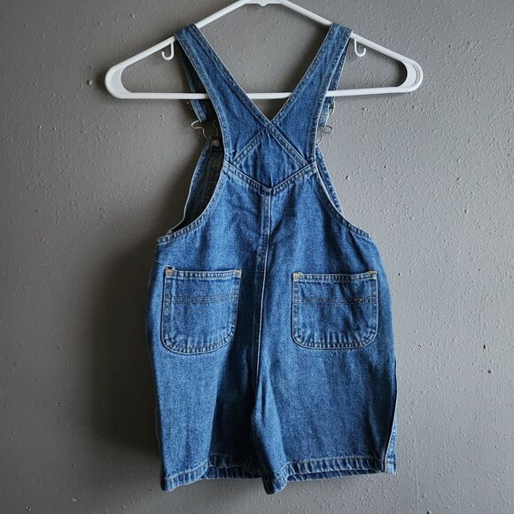 4T VTG Overall Bibs Sesame Street Shortall Shorts Boy Girl Toddler Denim Jeans - Picture 2 of 10